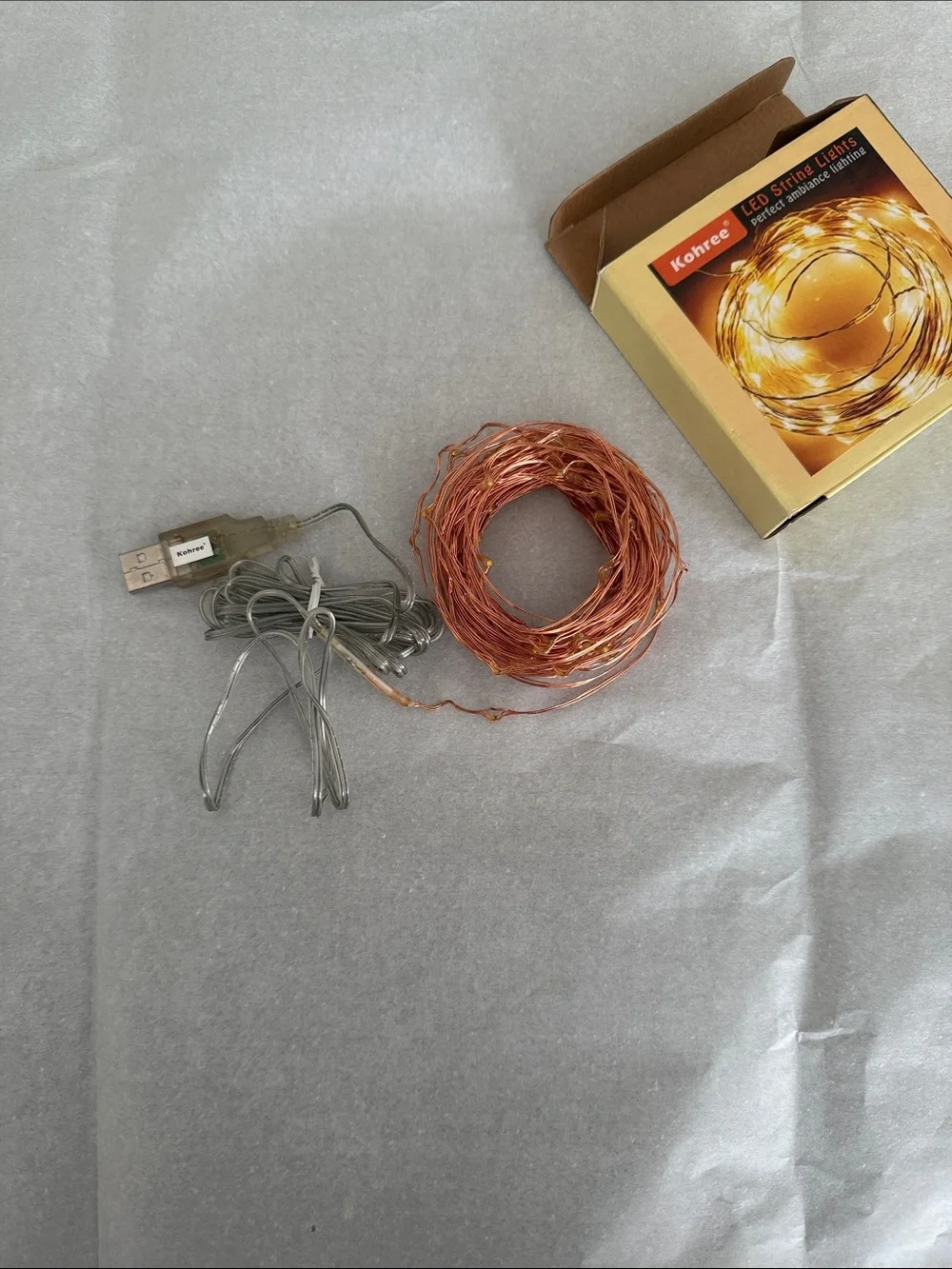 Warm White LED String Lights - Cozy Ambiance